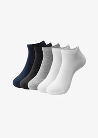 Unselected, grey white navy black