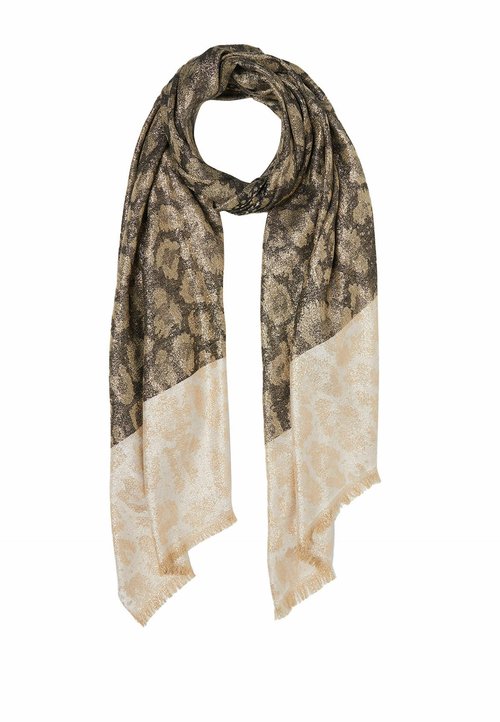Liu Jo Stola Blossom – 120x120 Cm – Blu/Beige Chiaro – Sciarpa Quadrata Con Stampa Donna – Moda Autunno/Inverno