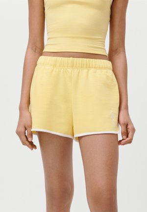 DREW - Shorts - gelb/weiß