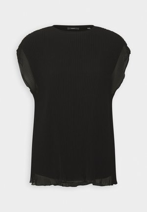 Esprit Collection PLISSEE BLOUSY TEE - Bluse - black