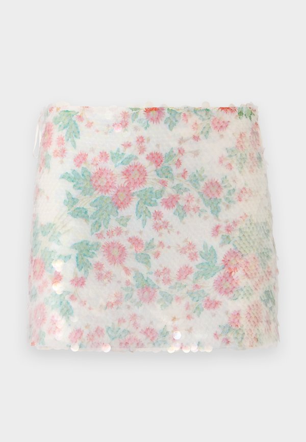 LINSINA MINI SKIRT - Mini skirt - marlene batik ivory4