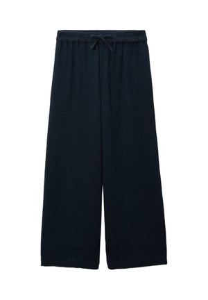 FLUIDE LARGE UNI - Pantalon classique - marine
