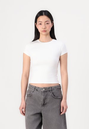 Hollister Co. FLAT CREW  - T-shirt basic - white