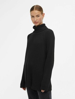 Urban Classics SHORT RIB WIDE V NECK LONGSLEEVE - Maglietta A Manica Lunga Black Ur621d079 Q11