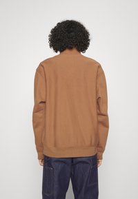 Carhartt WIP HALF ZIP AMERICAN SCRIPT - Sweatshirt - hamilton brown