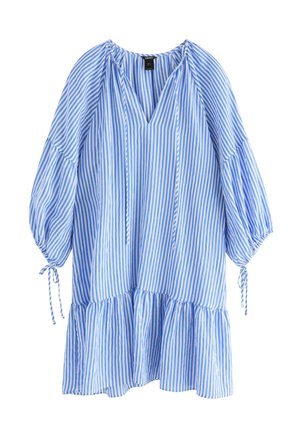 Lindex, LINDEX MINI DRESS WITH PUFF SLEEVE LINDEX - Robe de jour - light dusty blue
