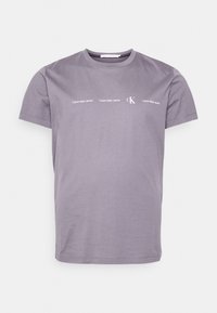REPEAT LOGO TEE - T-shirt estampada - fossil grey