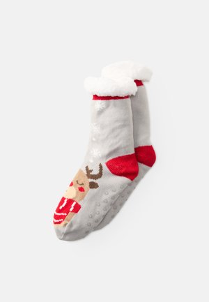ONLCHRISTMAS SOCKS - Ponožky - light grey melange