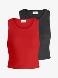Neselectat, asphalt/fiery red