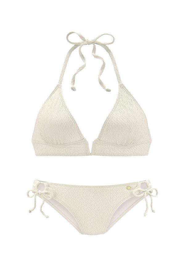 JETTE BY LASCANA TRIANGEL GEKO BIKINI SET - Bikini - creme2