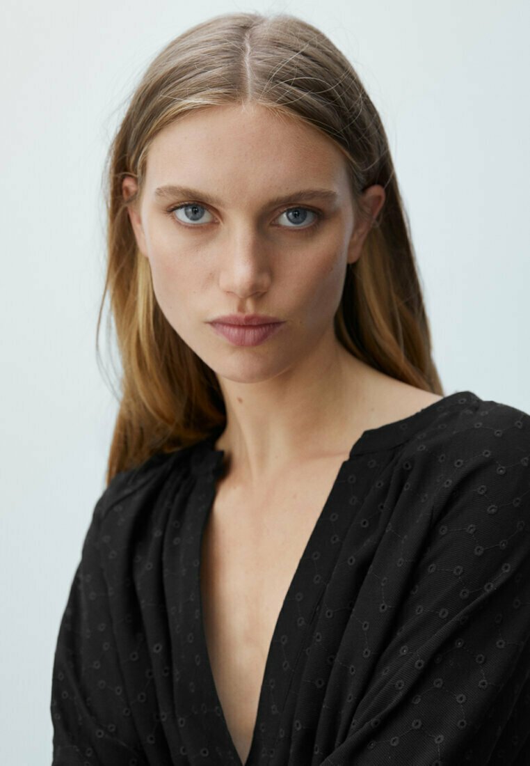 Damen Freizeitkleider | Massimo Dutti MIT STICKEREI Freizeitkleid black/schwarz - FE92698 Damen Freizeitkleider | Massimo Dutti MIT STICKEREI Freizeitkleid black/schwarz - FE92698