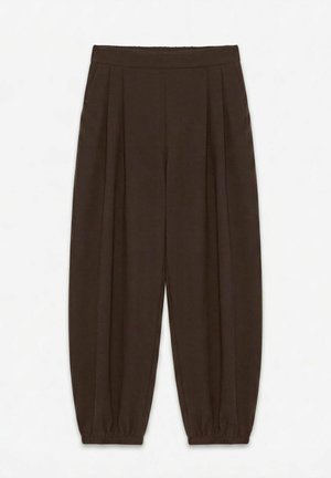Vero Moda, TROUSERS AWSILLE MID WAIST JOGGERS - Pantalon classique - chocolate torte