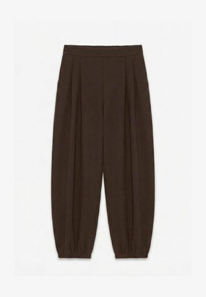Vero Moda, TROUSERS AWSILLE MID WAIST JOGGERS - Pantalon classique - chocolate torte