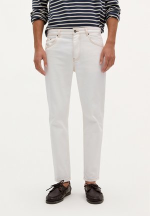 CROPPED - Vaqueros rectos - cream