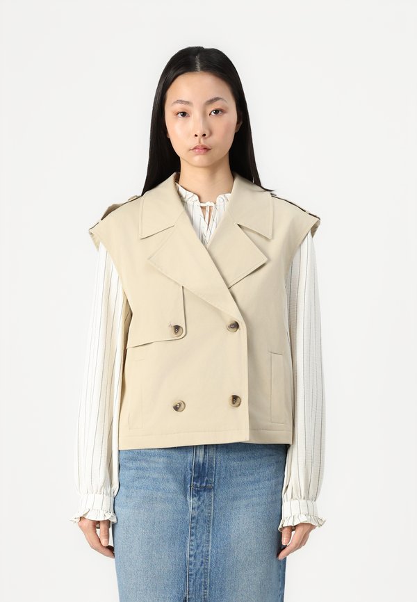 VIEMELIE TRENCH VEST - Weste - feather gray