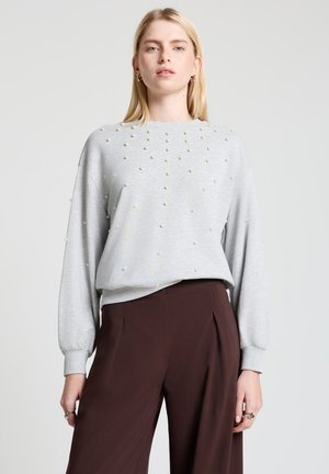 TINTA UNITA - Felpa - grigio medio melange