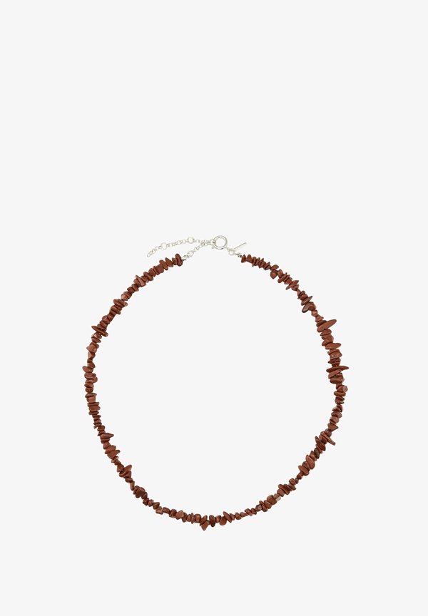 Necklace - mottled bordeaux