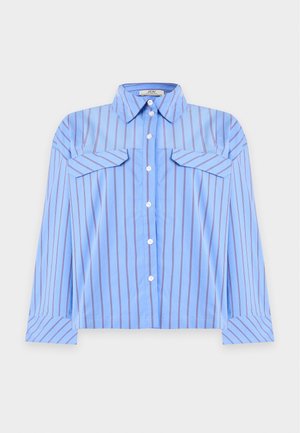 JDY, JDYMIO BOXY SHIRT - Paitapusero - cornflower blue/dark red