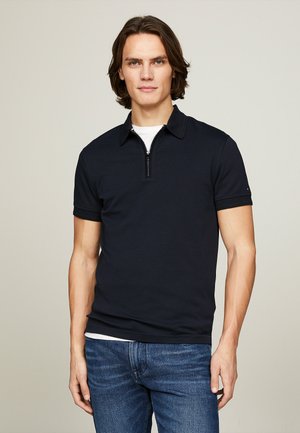 Tommy Hilfiger, ZIP PLACKET INTERLOCK - Poloshirt - desert sky