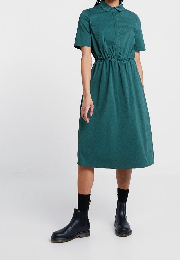 VILA Robe chemise green/vert (Seconde main) ZALANDO
