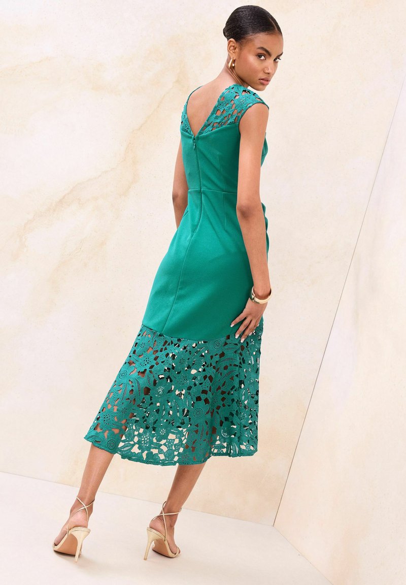 mint green lipsy dress PETITE FIT - HEM AND FLARE - Day - green/green ice blue hoodie dress