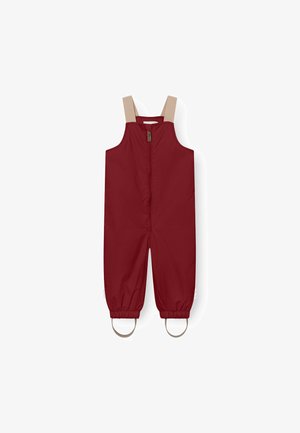 MATWALENTY SNOW UNISEX - Kavbojke z naramnicami - red merlot