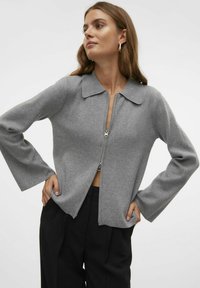 Vero Moda VMHANNA  - Kardigan - medium grey melange