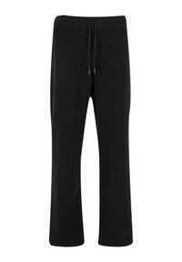 JACQUARD WIDE - Tepláky - black
