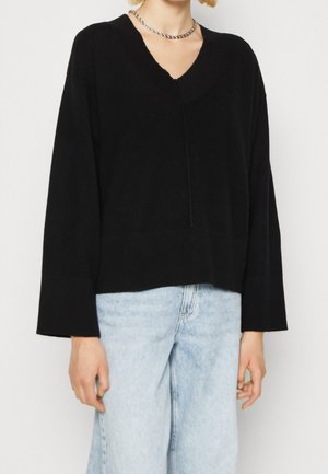 Strickpullover - black
