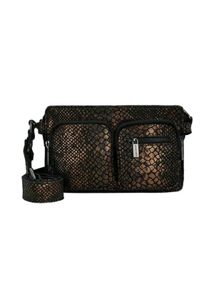 Borsa a tracolla - croco bronze