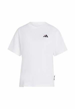 adidas Sportswear, ADIDAS SPORTSWEAR EMBROIDERY PACK LOOSE GRAPHIC T-SHIRT - T-shirt imprimé - white