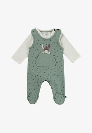 Sterntaler SET - Strampler - dunkelgrün meliert