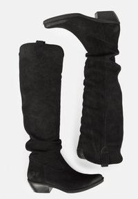 Felmini Kovbojské/motorkářské kozačky - black