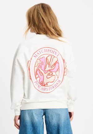 POM Amsterdam, SWEATER - MATCHPOINT WHITE - Sweater - white
