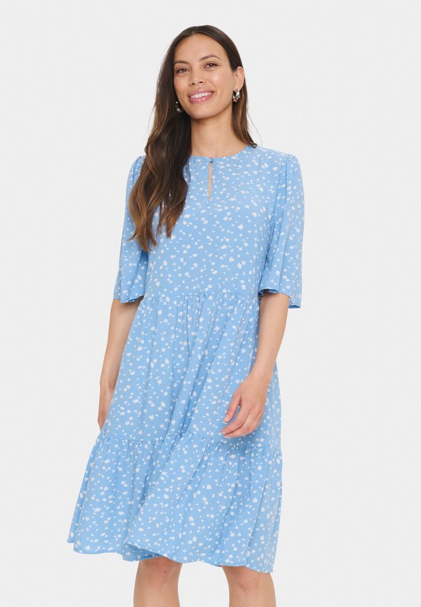 EDA MID SLEEVE - Freizeitkleid - allure ice small blooms