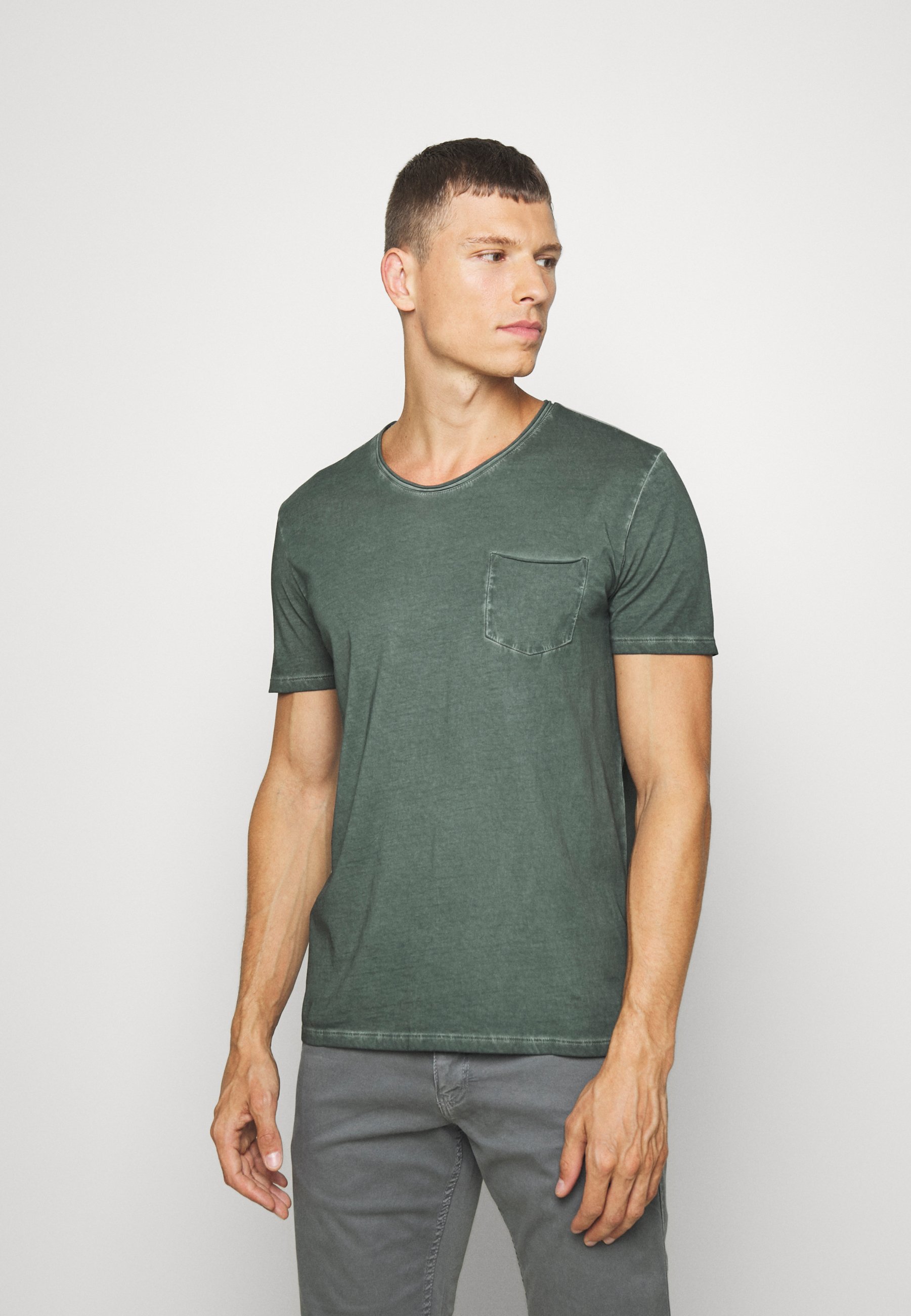 Marc O'Polo SHORT SLEEVE RAW T shirt basic mangrove Marc O'Polo SHORT SLEEVE ROUNDNECK T shirt basic