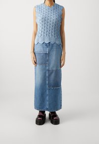 ONLY Triko s potiskem - light blue