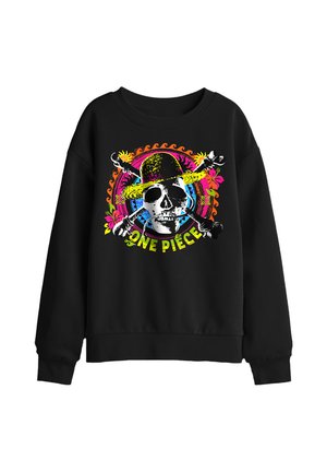 NETFLIX, ONE PIECE JOLLY ROGER TROPICAL LOGO UNISEX - Sweatshirt - black
