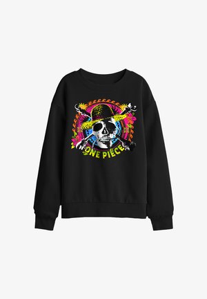 NETFLIX, ONE PIECE JOLLY ROGER TROPICAL LOGO UNISEX - Sweatshirt - black