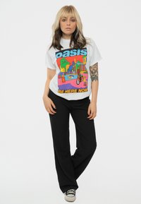 Paradiso Clothing BE HERE NOW ILLUSTRATION - Print T-shirt - white