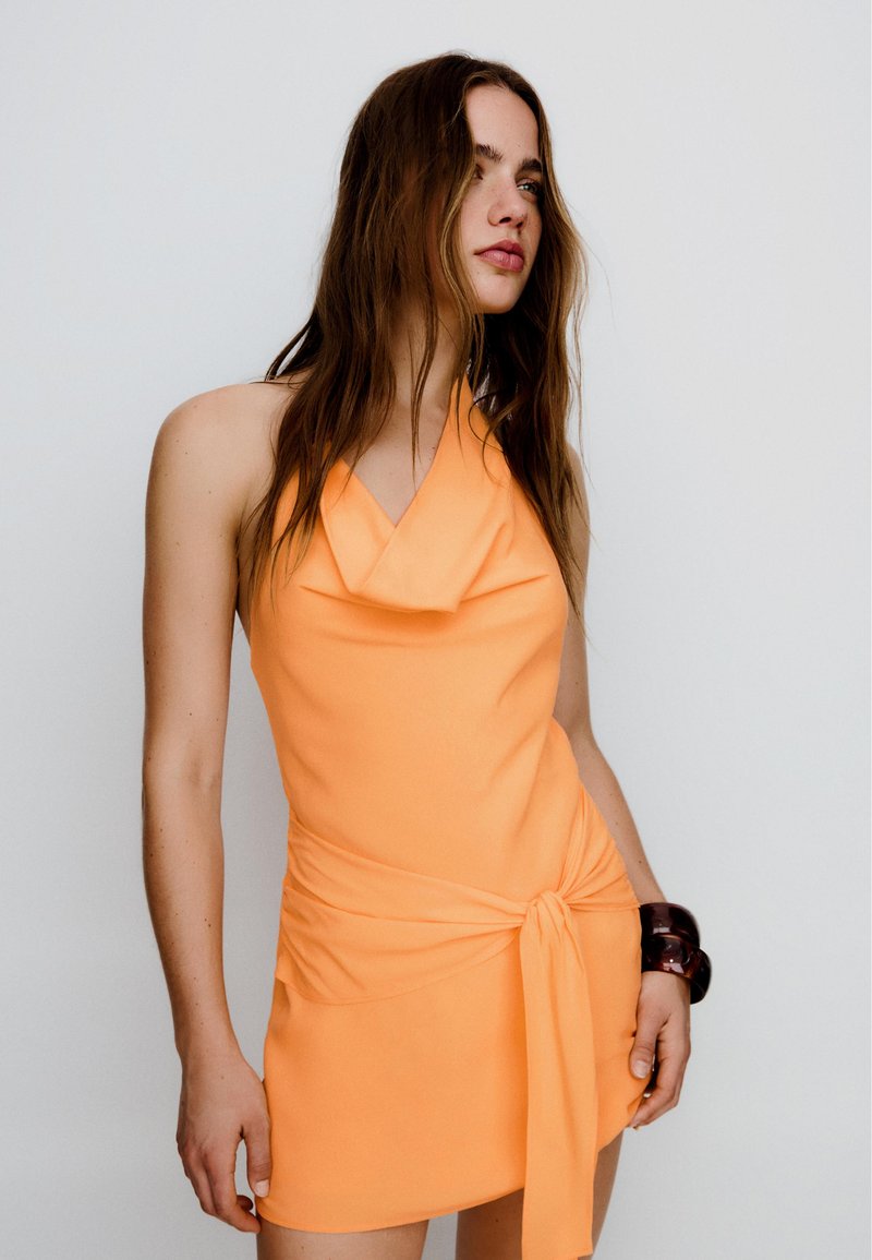 bershka orange dress Bershka | Dresses | Bershka Orange Midi Dress