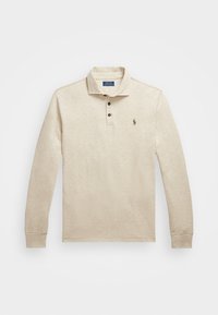 LUXURY JERSEY POLO SHIRT - Camiseta de manga larga - expedition dune heather