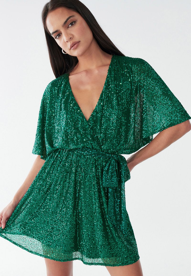 BWLDR DANAE - Cocktail dress / Party dress - emerald sequin/green -  Zalando.ie