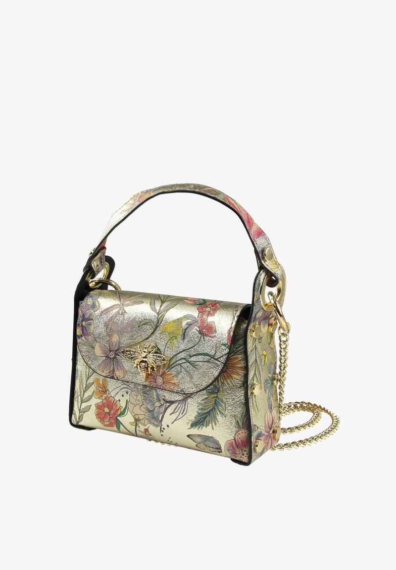 DrachenLeder Handtas - gold farbig