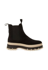 Tamaris ELEGANTE CHELSEA MIT REMOVABLE - Enkellaarsjes met plateauzool - black