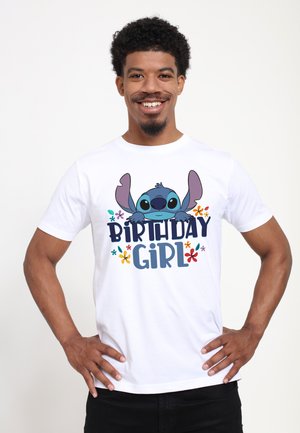 LILO & STITCH BDAY GIRL STITCH - T-shirt print - white