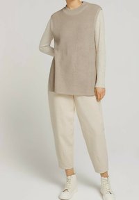 TOM TAILOR DENIM Stickad tröja - beige