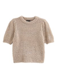 FLUFFY SPARKLE SHORT SLEEVE  - Jumper - gold
