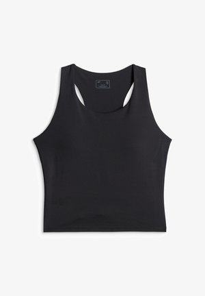 4F, 4F CROP-TOP TRENINGOWY SZYBKOSCHNĄCY DAMSKI - RÓŻOWY S - Débardeur - deep black