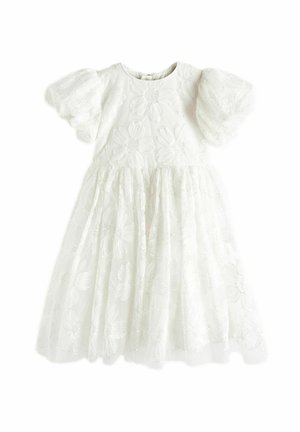 3D SEQUIN FLOWER-REGULAR FIT - Cocktailklänning - ivory